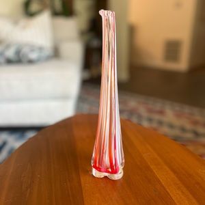 Vintage MCM Art Glass Bud Vase